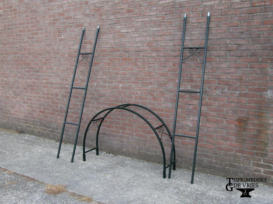 Rozenboog 120cm breed verzinkt en gecoat - Afbeelding 2