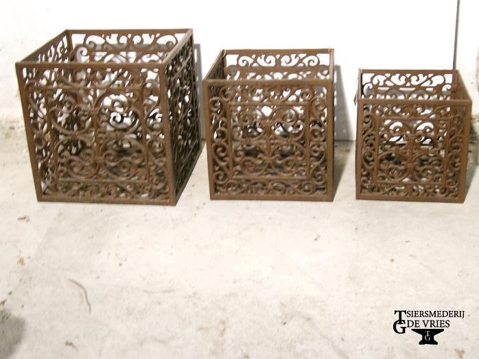 Omzetpot set van drie - gietijzer