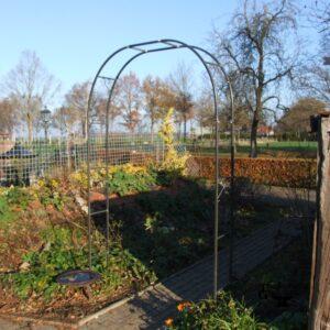 Rozenboog 160cm breed verzinkt en gecoat (groen)