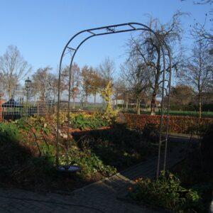 Rozenboog 200cm breed verzinkt en gecoat (groen)