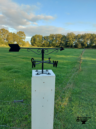 Windwijzer pijl met n-o-z-w