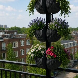Verticale tuin voor aan balkonleuning.